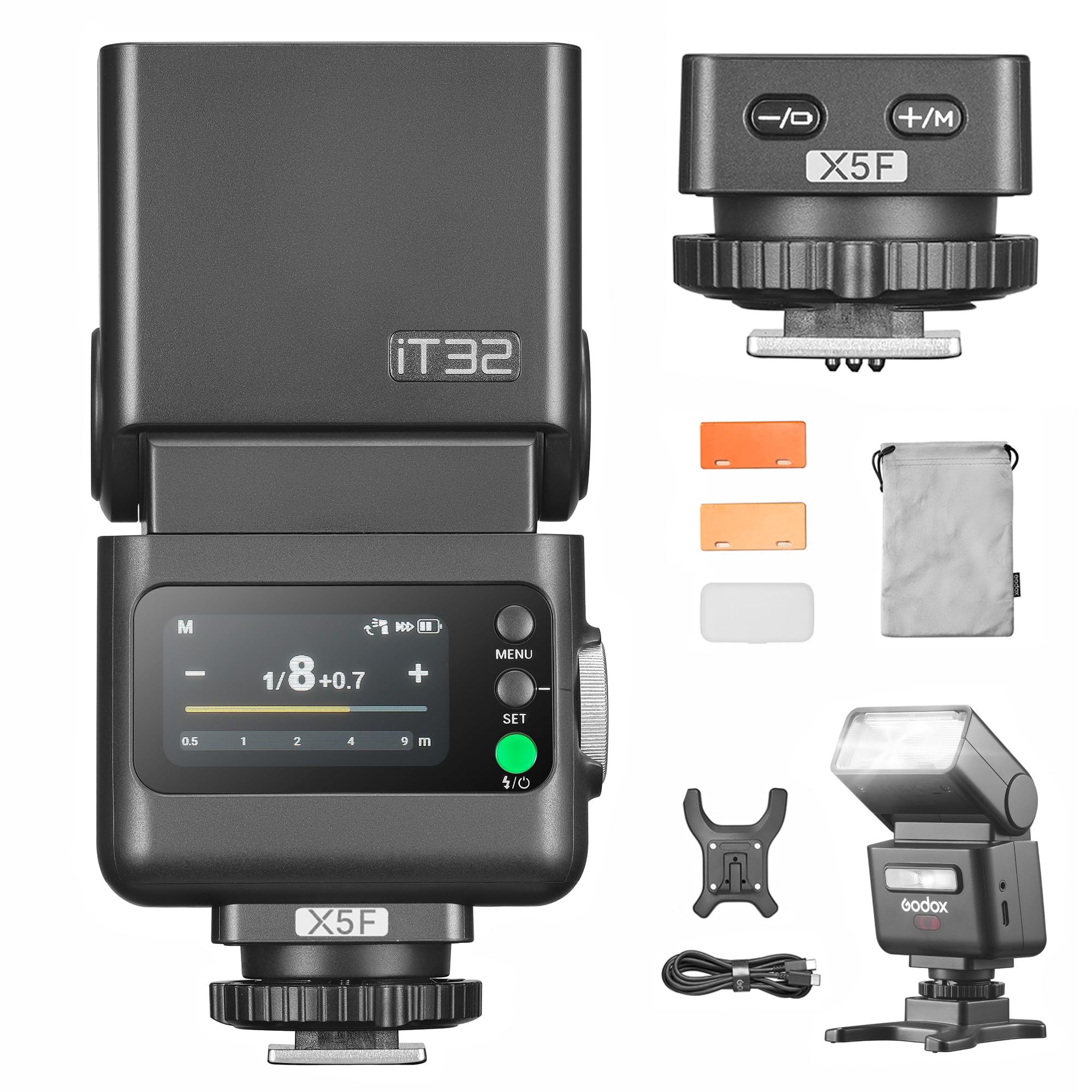 Amazon.com : GODOX IT32 TTL Camera Flash with X5 F Wireless Flash